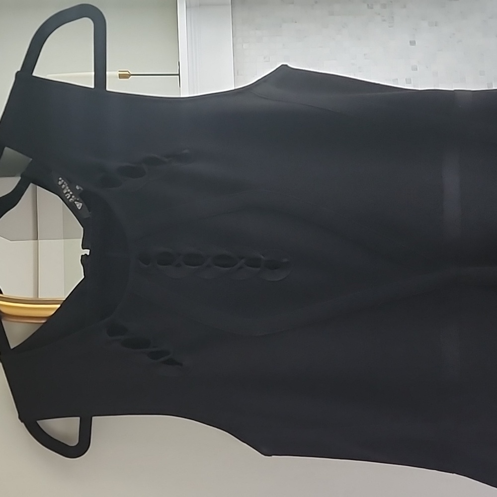 Guess Xl Black Curve Hugging Dress - image 6